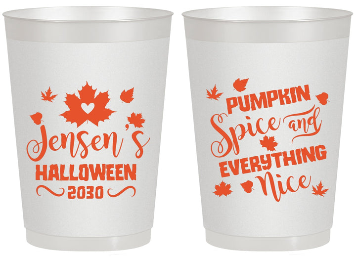Personalized Halloween 20 oz Frosted Cups - Pumpkin | 250080