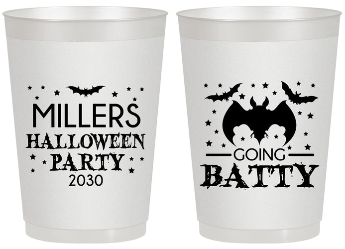 Personalized Halloween 20 oz Frosted Cups - Bat | 250081