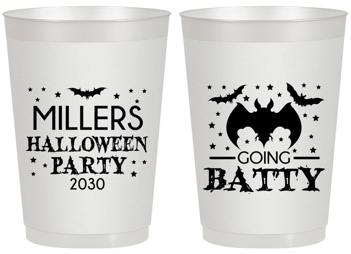 Personalized Halloween 20 oz Frosted Cups - Bat | 250081