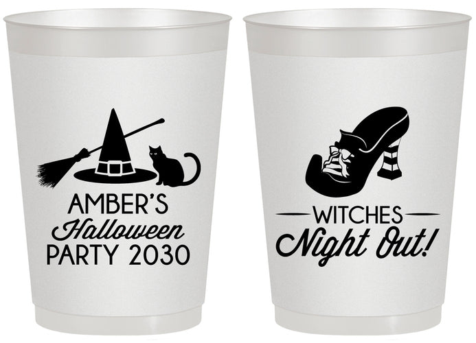 Personalized Halloween 20 oz Frosted Cups - Witches Night Out | 250083
