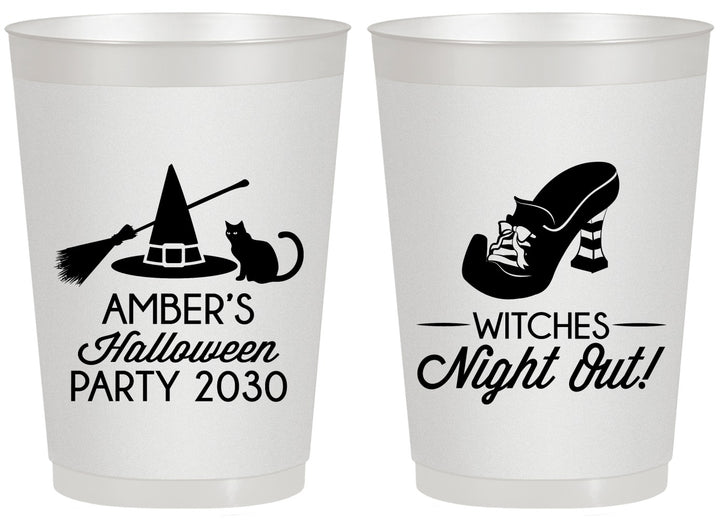 Personalized Halloween 20 oz Frosted Cups - Witches Night Out | 250083
