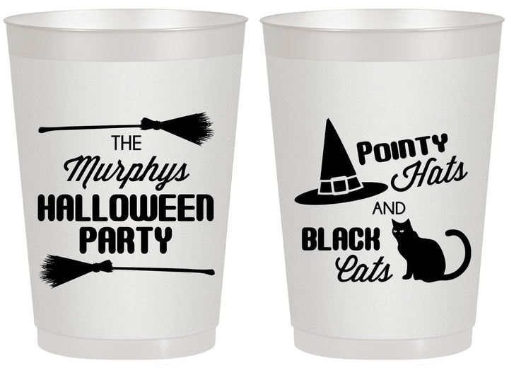 Personalized Halloween 20 oz Frosted Cups - Black Cats | 250087