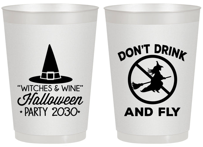 Personalized Halloween 20 oz Frosted Cups - Witch | 250093