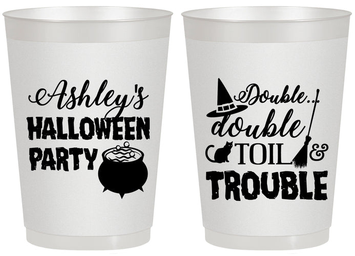 Personalized Halloween 20 oz Frosted Cups - Witch | 250095