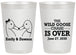 Personalized Wedding 20 oz Frosted Cups - Wild Goose | 251