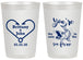 Personalized Wedding 20 oz Frosted Cups - Fish In The Sea For Me | 254