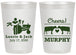Personalized Wedding 20 oz Frosted Cups - Tractor Cows | 257