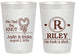 Personalized Wedding 20 oz Frosted Cups - We Tied The Knot | 260