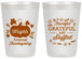 Personalized Thanksgiving 20 oz Frosted Cups - Grateful And Stuffed | 260000