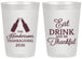 Personalized Thanksgiving 20 oz Frosted Cups - Eat Drink Thankful | 260001