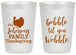 Personalized Thanksgiving 20 oz Frosted Cups - Gobble Til You Wobble | 260004