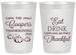 Personalized Thanksgiving 20 oz Frosted Cups - Eat Drink Thankful | 260009