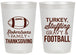 Personalized Thanksgiving 20 oz Frosted Cups - Football Turkey | 260010