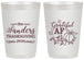 Personalized Thanksgiving 20 oz Frosted Cups - Grateful Af | 260017