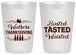 Personalized Thanksgiving 20 oz Frosted Cups - Basted Tasted Waisted | 260027