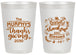 Personalized Thanksgiving 20 oz Frosted Cups - Grateful Blessed | 260028