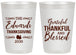 Personalized Thanksgiving 20 oz Frosted Cups - Grateful Blessed | 260030