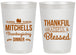 Personalized Thanksgiving 20 oz Frosted Cups - Thankful Blessed | 260032