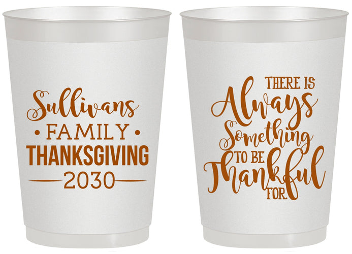 Personalized Thanksgiving 20 oz Frosted Cups - Thankful | 260048