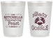 Personalized Thanksgiving 20 oz Frosted Cups - Turkey Gobble | 260049