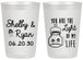Personalized Wedding 20 oz Frosted Cups - You Are The Light Of My Life | 262