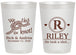 Personalized Wedding 20 oz Frosted Cups - We Tied The Knot | 263