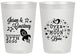 Personalized Wedding 20 oz Frosted Cups - Over The Moon In Love | 267