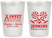 Personalized Wedding 20 oz Frosted Cups - Sweet Thank You | 269