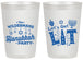 Personalized Hanukkah 20 oz Frosted Cups - Lets Get Lit | 270022