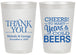 Personalized Wedding 20 oz Frosted Cups - Cheers Years Cold Beers | 271