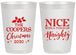 Personalized Christmas 20 oz Frosted Cups - Naughty Or Nice | 280008