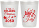 Personalized Christmas 20 oz Frosted Cups - Eat Drink And Be Jolly | 280010