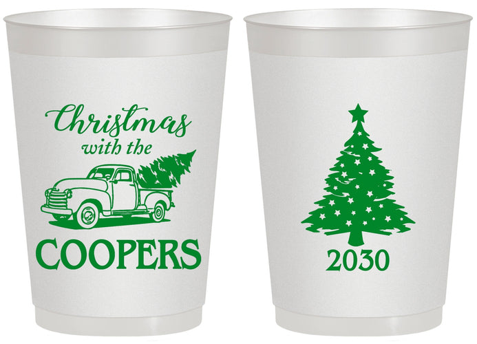 Personalized Christmas 20 oz Frosted Cups - Naughty Af | 280025