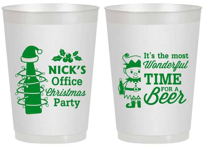 Personalized Christmas 20 oz Frosted Cups - Elf | 280029