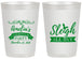 Personalized Christmas 20 oz Frosted Cups - Sleigh All Day | 280031