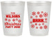 Personalized Christmas 20 oz Frosted Cups - Snowflakes | 280042