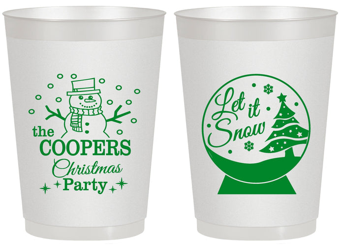 Personalized Christmas 20 oz Frosted Cups - Lets Get Lit | 280051