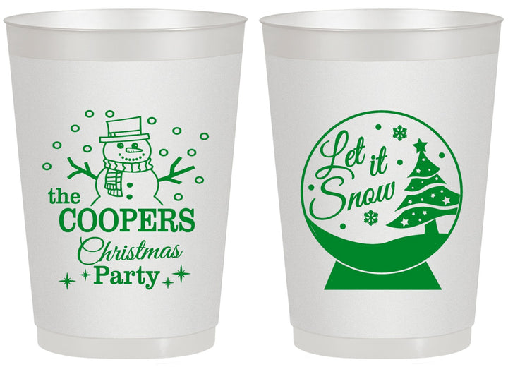 Personalized Christmas 20 oz Frosted Cups - Lets Get Lit | 280051