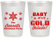 Personalized Christmas 20 oz Frosted Cups - Joy To The World | 280054