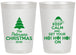 Personalized Christmas 20 oz Frosted Cups - Ho Ho Ho | 280061