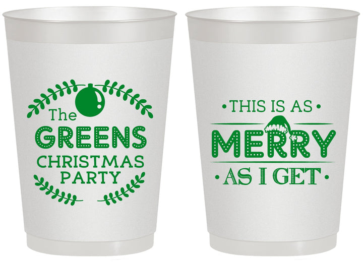 Personalized Christmas 20 oz Frosted Cups - Merry As I Get | 280065