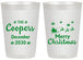 Personalized Christmas 20 oz Frosted Cups - Santa Claus | 280079