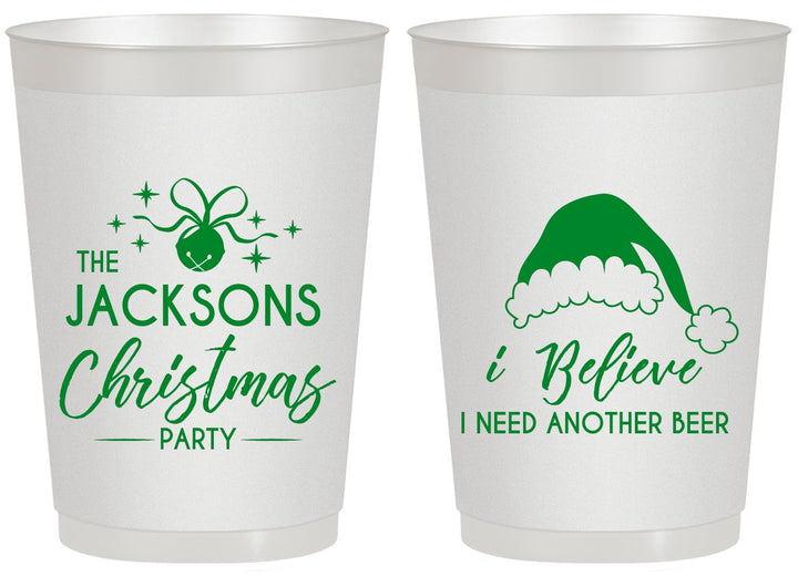 Personalized Christmas 20 oz Frosted Cups - Santa Claus | 280085