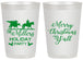 Personalized Christmas 20 oz Frosted Cups - Country | 280087