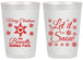 Personalized Christmas 20 oz Frosted Cups - Let Is Snow | 280088