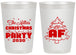 Personalized Christmas 20 oz Frosted Cups - Lit Af | 280090