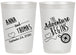 Personalized Wedding 20 oz Frosted Cups - The Adventure Begins | 284