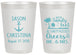 Personalized Wedding 20 oz Frosted Cups - Sandy Feet Salty Kisses | 290