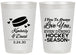 Personalized Wedding 20 oz Frosted Cups - Hockey | 300