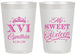 Personalized 16th Birthday 20 oz Frosted Cups - Tiara | 300003